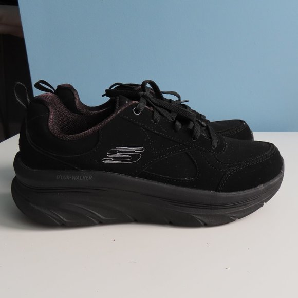 Skechers Womens Black Sneakers D'Lux Walker - Picture 5 of 12